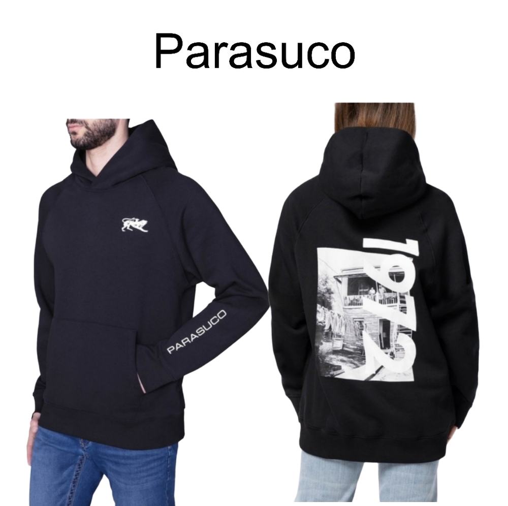 Parasuco Special Edition Warm Black Hoddie Unisex Size Large - Picture 1 of 14